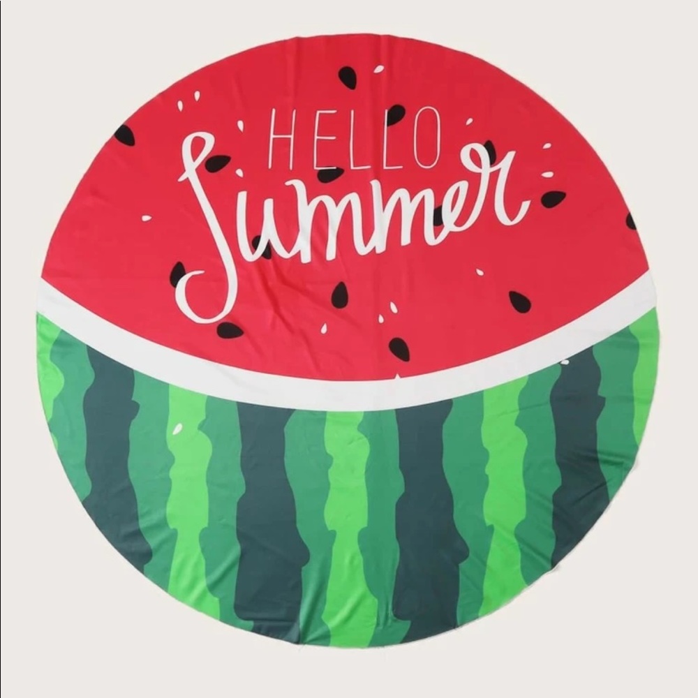 Watermelon Beach Blanket Roundie